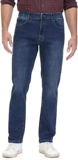 Men's Flex Waist Regular Fit Straight Leg Jeans