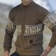 Mens Wool Sweater Wool Cardigan for Men